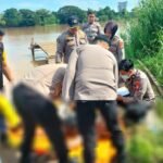 Forensik Dokpol Biddokkes Polda Sulsel Lakukan Olah TKP Penemuan Mayat di Sungai Tamalalang Timur, Gowa