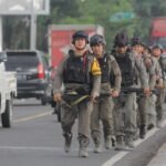 Batalyon B Pelopor Satbrimob Polda Sulsel dan Pas II Korps Brimob Gelar Latihan Speed March di Parepare