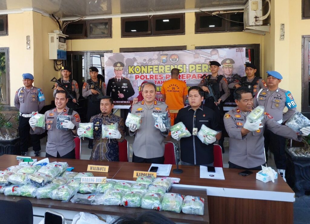 Polres Parepare Gagalkan Penyelundupan 44 Kg Sabu, Wali Kota: Setara Jumlah Penduduk Kota Parepare