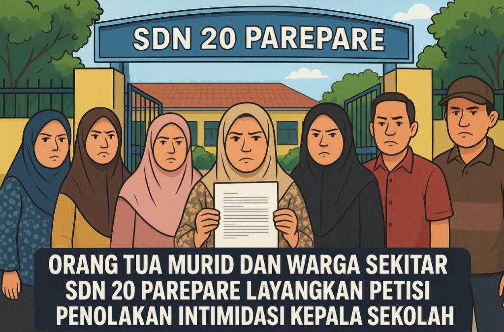 Orang Tua Murid dan Warga Sekitar SDN 20 Parepare Layangkan Petisi Penolakan Intimidasi Kepala Sekolah
