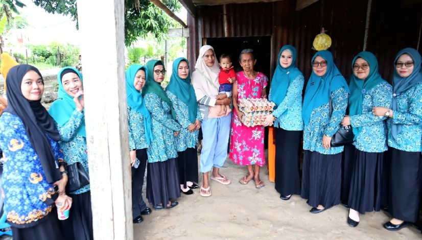 dr. Andi Arfiah Tasming Salurkan Bantuan bagi Balita Stunting di Lemoe