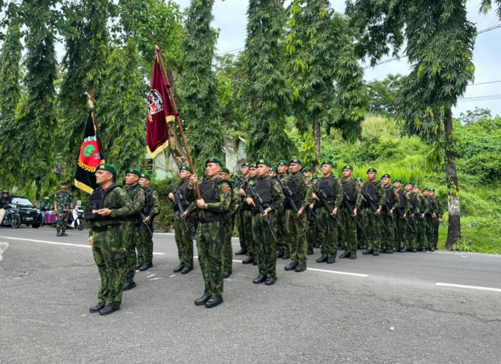 Brigif 11/Badik Sakti Pulang Tugas Papua, Disambut Penuh Kehormatan di Parepare