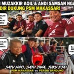 Andi Muzakkir Aqil dan Andi Samsan Nganro Hadir Dukung PSM Makassar di Stadion BJ Habibie