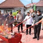 Wali Kota Parepare Hadiri Pemusnahan Barang Rampasan, Tegaskan Komitmen Berantas Narkoba