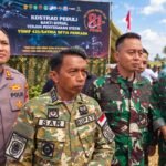 Kapolres Sidrap Hadiri Latihan Penerjunan Statik Yonif 431 di Desa Sereang
