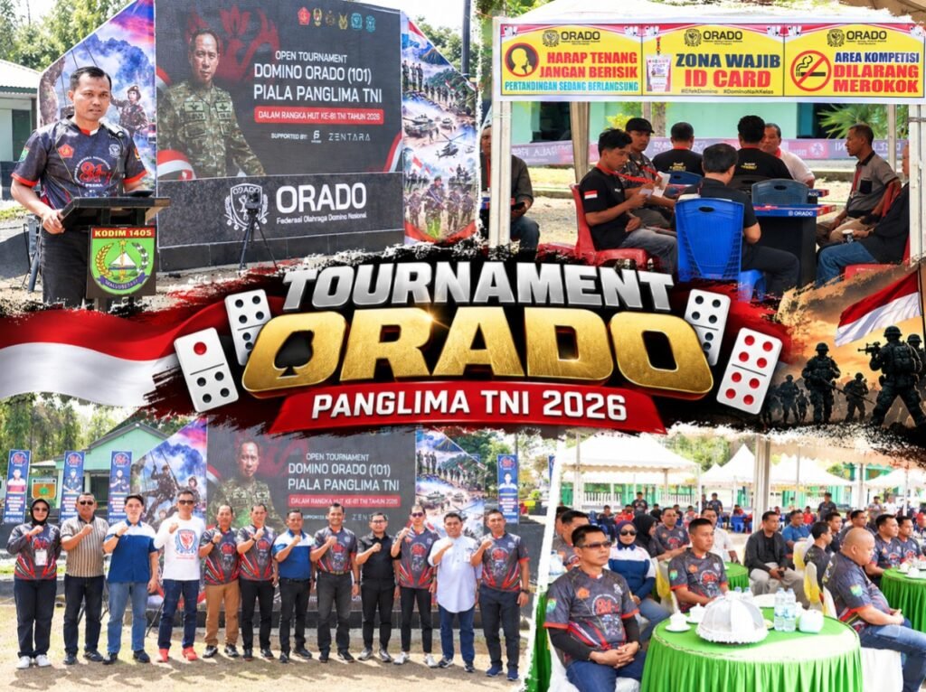 HUT TNI ke-81, Makodim 1405/Parepare Jadi Arena Adu Strategi 160 Peserta Domino